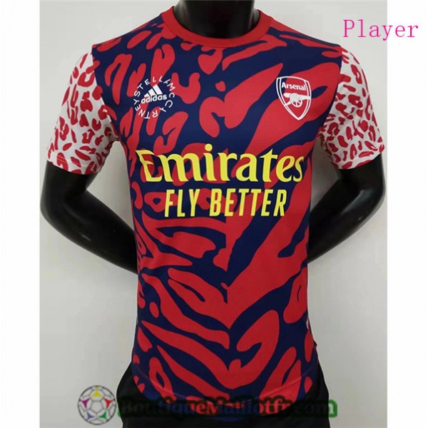 Maillot Arsenal 2022 2023 Player Co Marqué Rouge