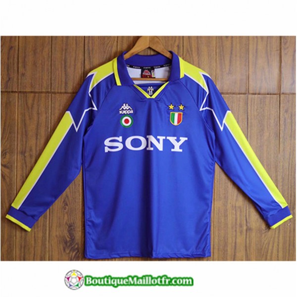 Maillot Juventus Retro 199697 Domicile Manche Long...