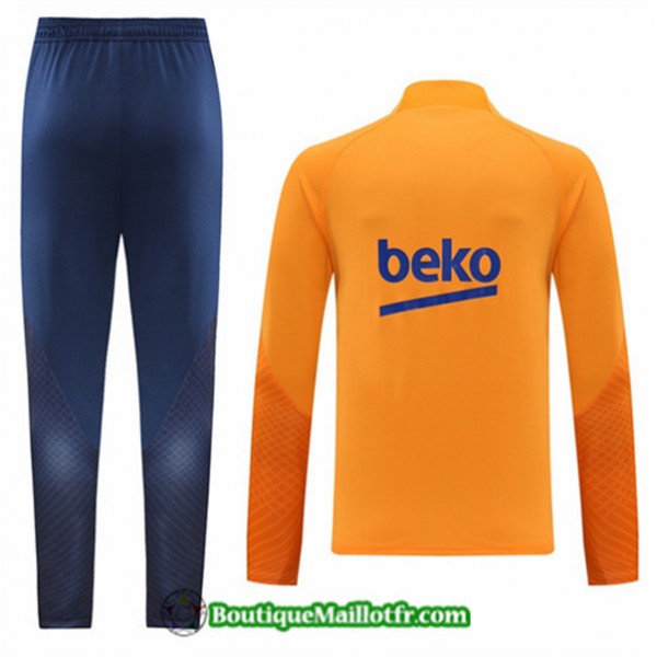 Maillot Survetement Barcelone 2022 2023 Orange