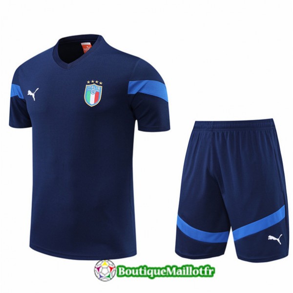 Maillot Kit Entraînement Italie 2022 2023 Bleu Ma...