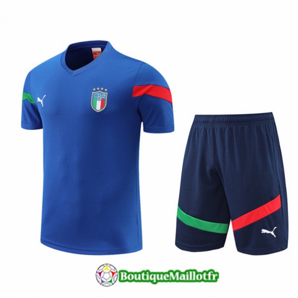 Maillot Kit Entraînement Italie 2022 2023 Bleu Tr...