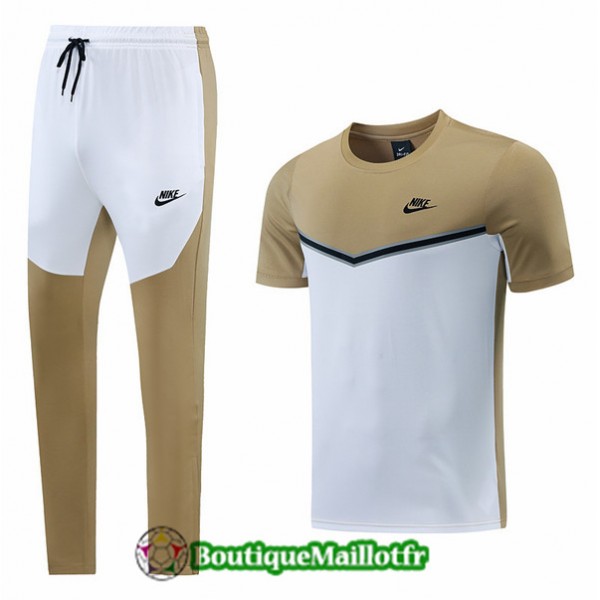 Maillot Kit Entraînement Nike 2022 2023 Brun/blan...