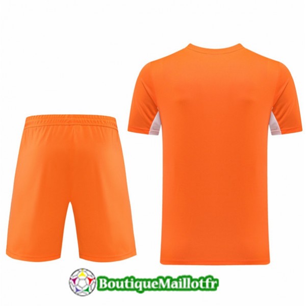 Maillot Kit Entraînement Nike 2022 2023 Orange/blanc Training