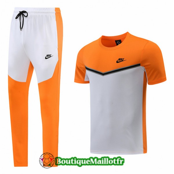 Maillot Kit Entraînement Nike 2022 2023 Orange/bl...