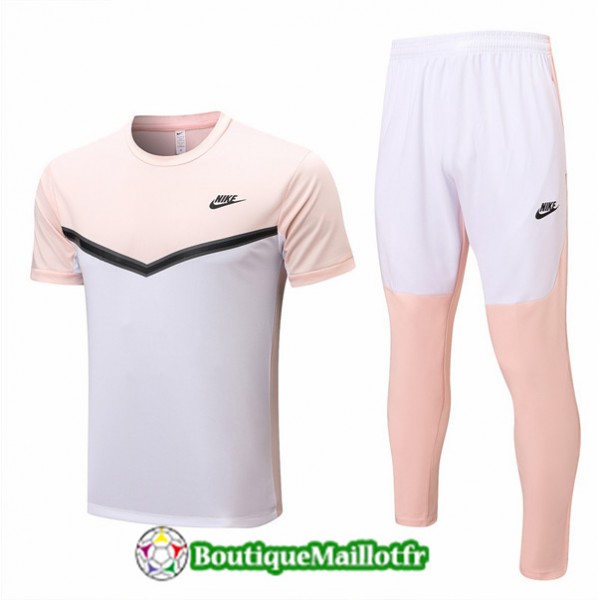 Maillot Kit Entraînement Nike 2022 2023 Rose/blan...