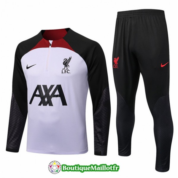 Maillot Survetement Liverpool 2022 2023 Blanc/noir