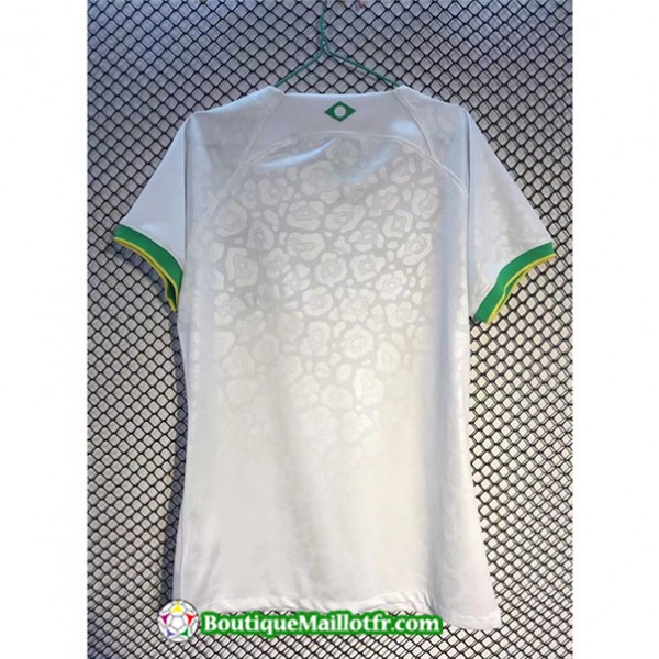 Maillot Brésil Femme 2022 2023 Blanc/vert