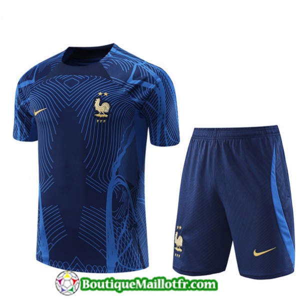 Maillot Kit Entraînement France 2022 2023 Bleu