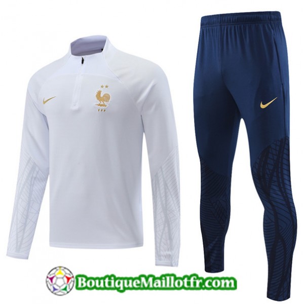 Maillot Survetement France 2022 2023 Blanc