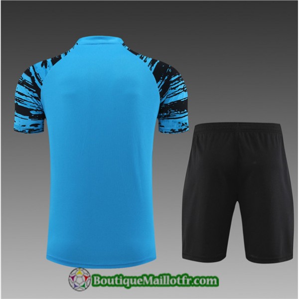 Maillot Kit Entraînement Al Nassr Enfant 2022 2023 Bleu Training