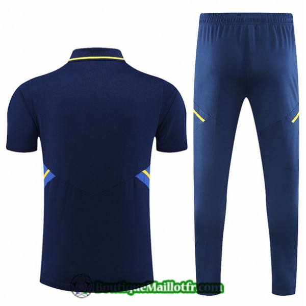 Maillot Kit Entraînement Boca Juniors Polo 2022 2023 Bleu Training