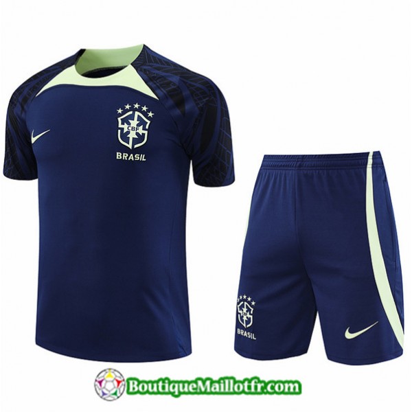 Maillot Kit Entraînement Brésil 2022 2023 Bleu T...