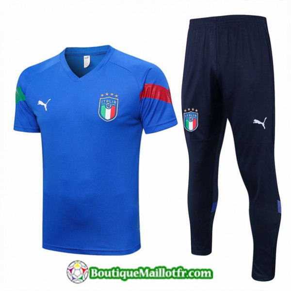 Maillot Kit Entraînement Italie 2022 2023 Bleu Training