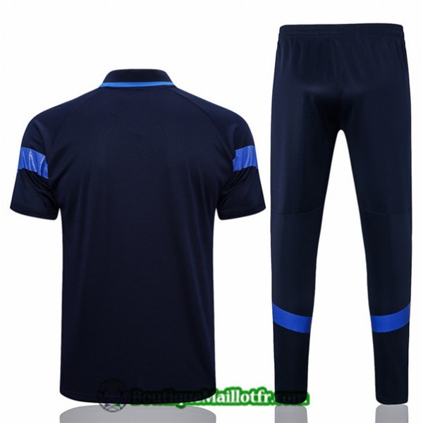 Maillot Kit Entraînement Italie Polo 2022 2023 Bleu Training