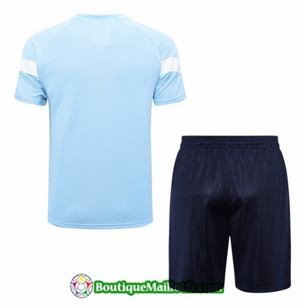 Maillot Kit Entraînement Manchester City 2022 2023 Bleu Training