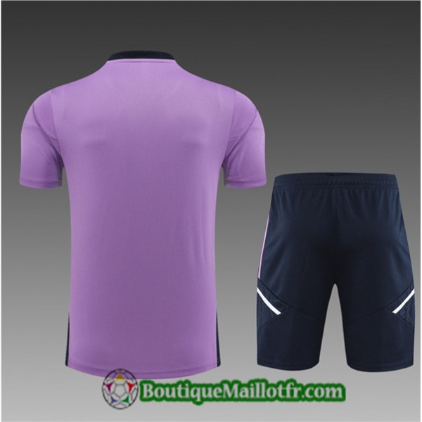 Maillot Kit Entraînement Real Madrid Enfant 2022 2023 Violet Training