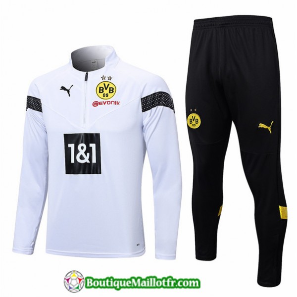 Maillot Kit Survetement Dortmund 2022 2023 Blanc
