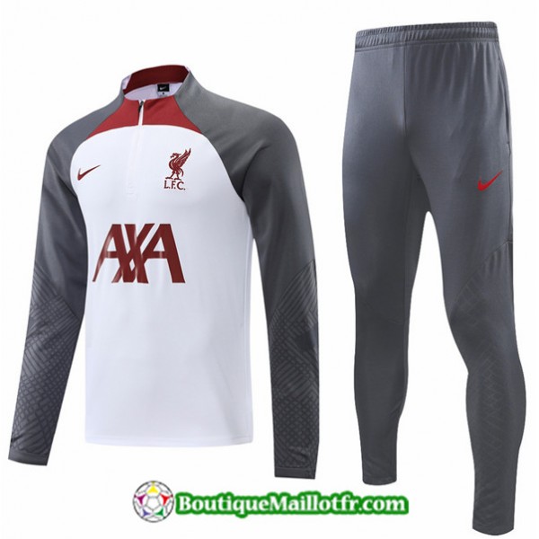 Maillot Kit Survetement Liverpool 2022 2023 Blanc