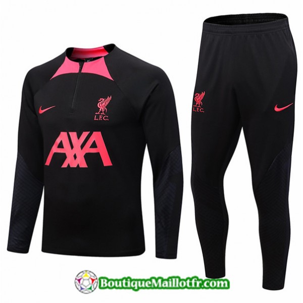 Maillot Kit Survetement Liverpool 2022 2023 Noir