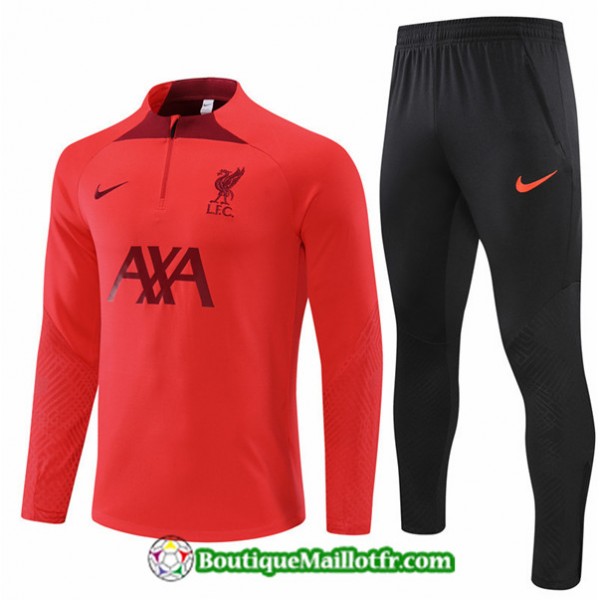 Maillot Kit Survetement Liverpool 2022 2023 Rouge