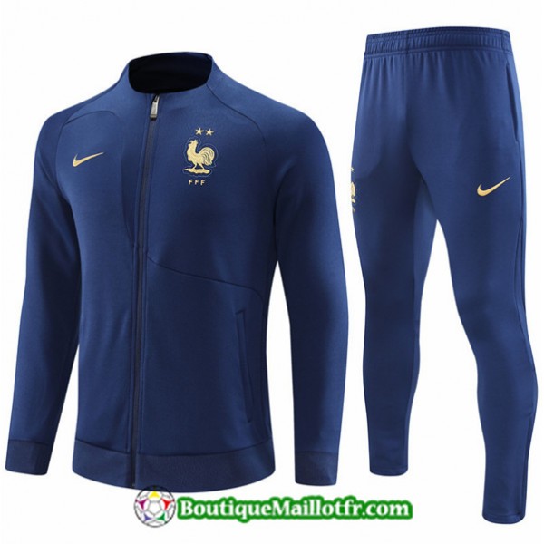 Maillot Kit Veste Survetement France 2022 2023 Ble...