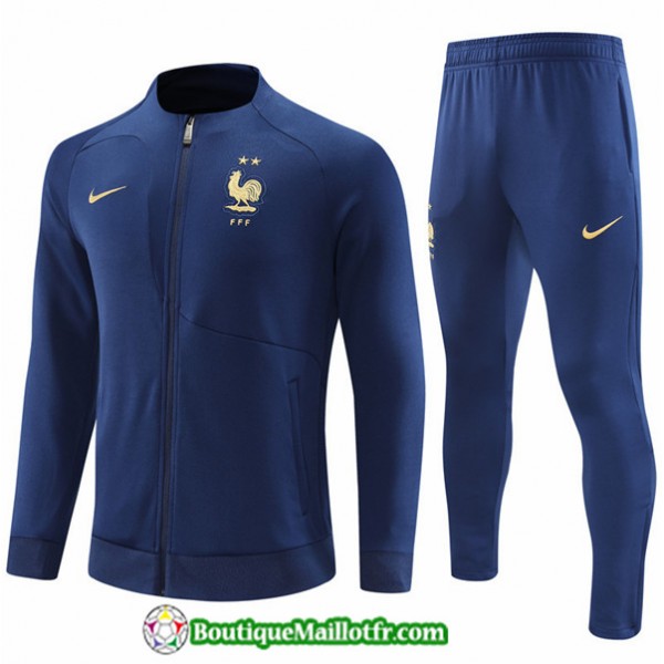 Maillot Kit Veste Survetement France Enfant 2022 2...