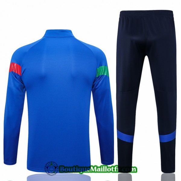 Maillot Kit Veste Survetement Italie 2022 2023 Bleu