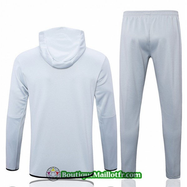 Maillot Kit Veste Survetement Nike 2022 2023 à Capuche Gris