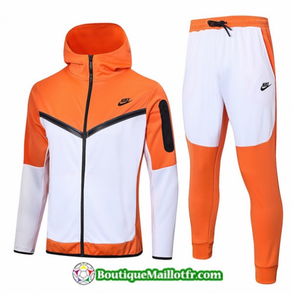 Maillot Kit Veste Survetement Nike 2022 2023 à Capuche Orange