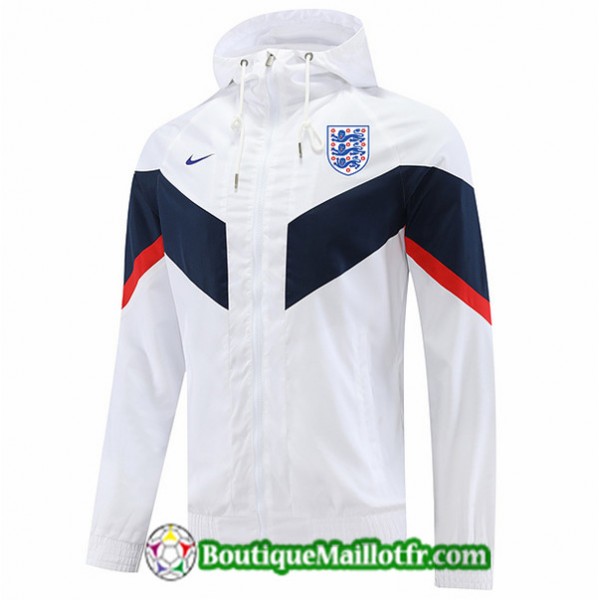 Maillot Veste Coupe Vent Angleterre 2022 2023 Blan...