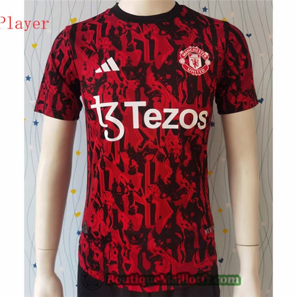Maillot Manchester United Player 2023 Training Rouge/noir