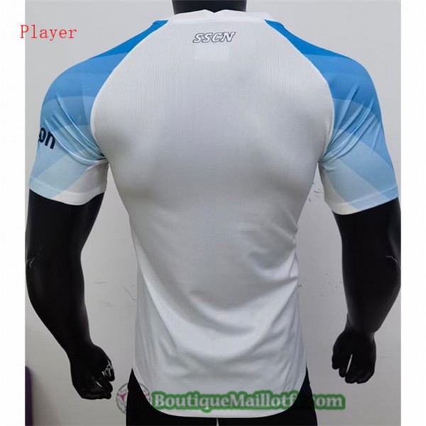 Maillot Naples Player 2023 Blanc/bleu