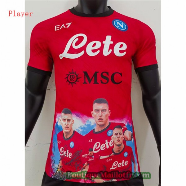 Maillot Naples Player 2023 Rouge