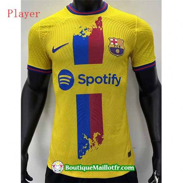 Maillot Barcelone Player 2023 2024 Classic Jaune