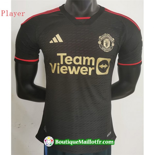 Maillot Manchester United Player 2023 2024 Noir