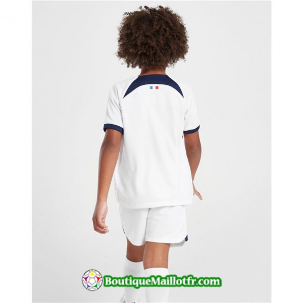 Maillot Paris Saint Germain Enfant 2023 2024 Exterieur Blanc