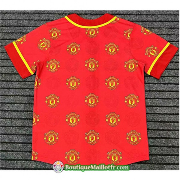 Maillot Manchester United 2023 2024 Training Rouge