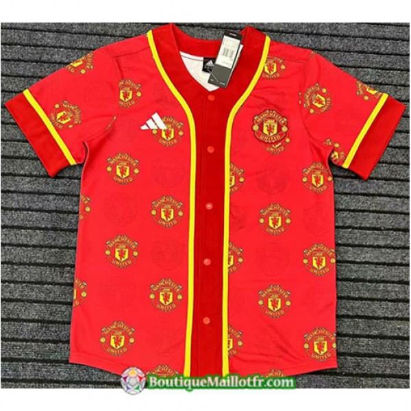 Maillot Manchester United 2023 2024 Training Rouge