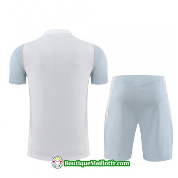 Boutiquemaillotfr 0012 Maillot Kit Entraînement Algérie Training 2023 2024 Blanc