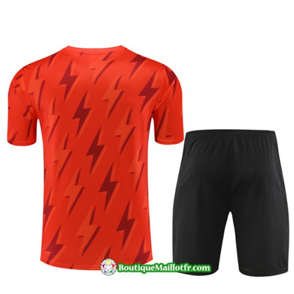 Boutiquemaillotfr 0028 Maillot Kit Entraînement Arsenal Enfant Training 2023 2024 Orange