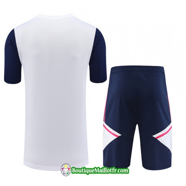 Boutiquemaillotfr 0030 Maillot Kit Entraînement Arsenal Training 2023 2024 Blanc