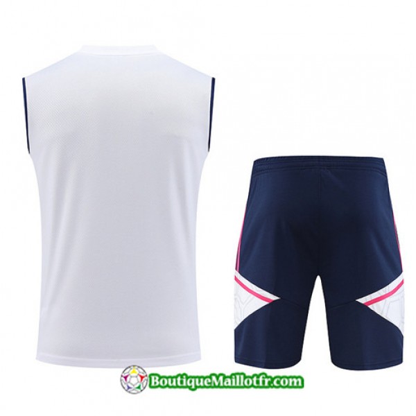 Boutiquemaillotfr 0041 Maillot Kit Entraînement Arsenal Debardeur 2023 2024 Blanc