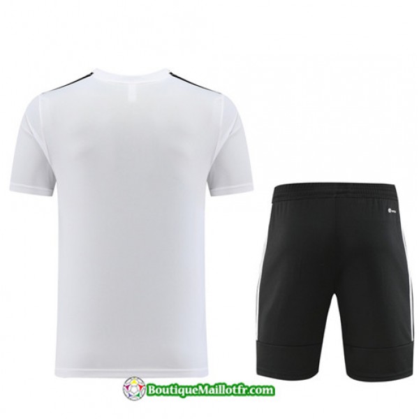 Boutiquemaillotfr 0056 Maillot Kit Entraînement Adidas Training 2023 2024 Blanc