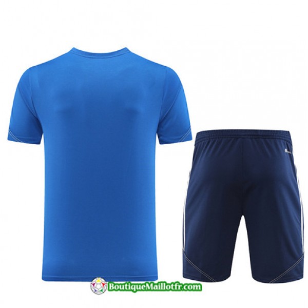 Boutiquemaillotfr 0057 Maillot Kit Entraînement Adidas Training 2023 2024 Bleu