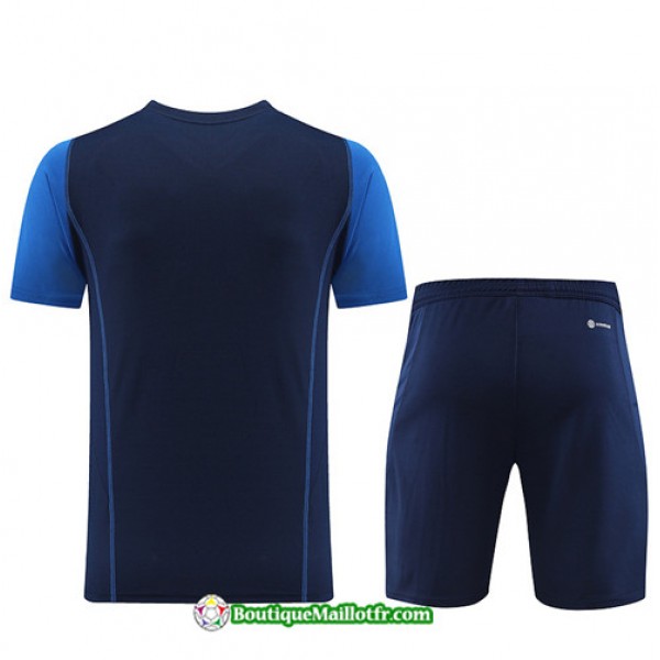 Boutiquemaillotfr 0059 Maillot Kit Entraînement Adidas Training 2023 2024 Bleu