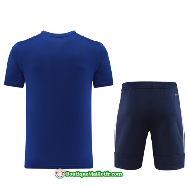 Boutiquemaillotfr 0061 Maillot Kit Entraînement Adidas Training 2023 2024 Bleu