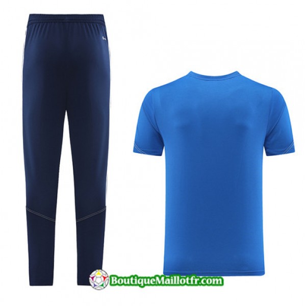 Boutiquemaillotfr 0080 Maillot Kit Entraînement Adidas Training 2023 2024 Bleu