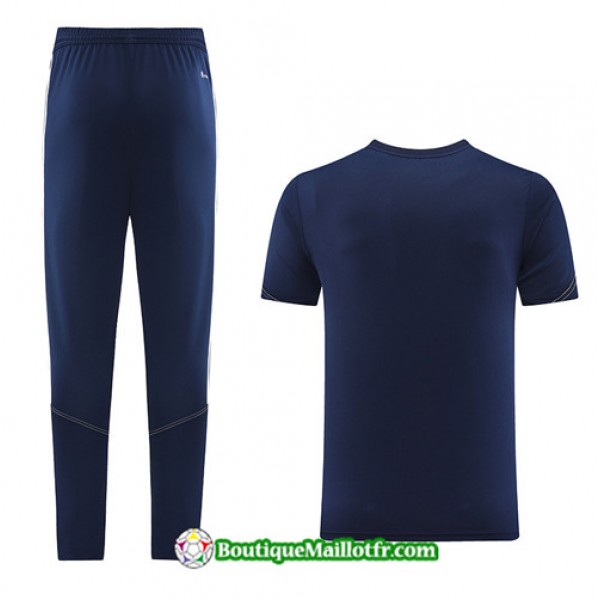 Boutiquemaillotfr 0081 Maillot Kit Entraînement Adidas Training 2023 2024 Bleu