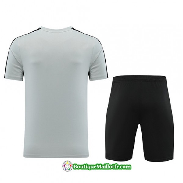 Boutiquemaillotfr 0103 Maillot Kit Entraînement Nike Training 2023 2024 Gris