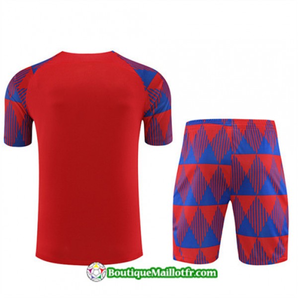 Boutiquemaillotfr 0162 Maillot Kit Entraînement Barcelone Training 2023 2024 Rouge